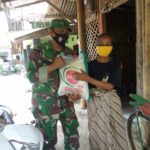Koramil 07/Kresek Distribusikan Bantuan Beras Di Dua Kecamatan Di Wilayah Terittorialnya