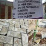 Pembangunan Paving Blok Di Desa Sukamantri Diduga Asal Jadi Tidak Mementingkan Kualitas