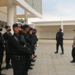 Kunjungan Kerja Menteri ke Tangerang, Satbrimob Polda Banten Laksanakan Sterilisasi Wilayah