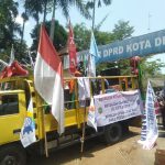 Tak Diterima Walikota, Demo Buruh Beralih Ke Gedung DPRD Depok Serukan Ganti Walikota Depok